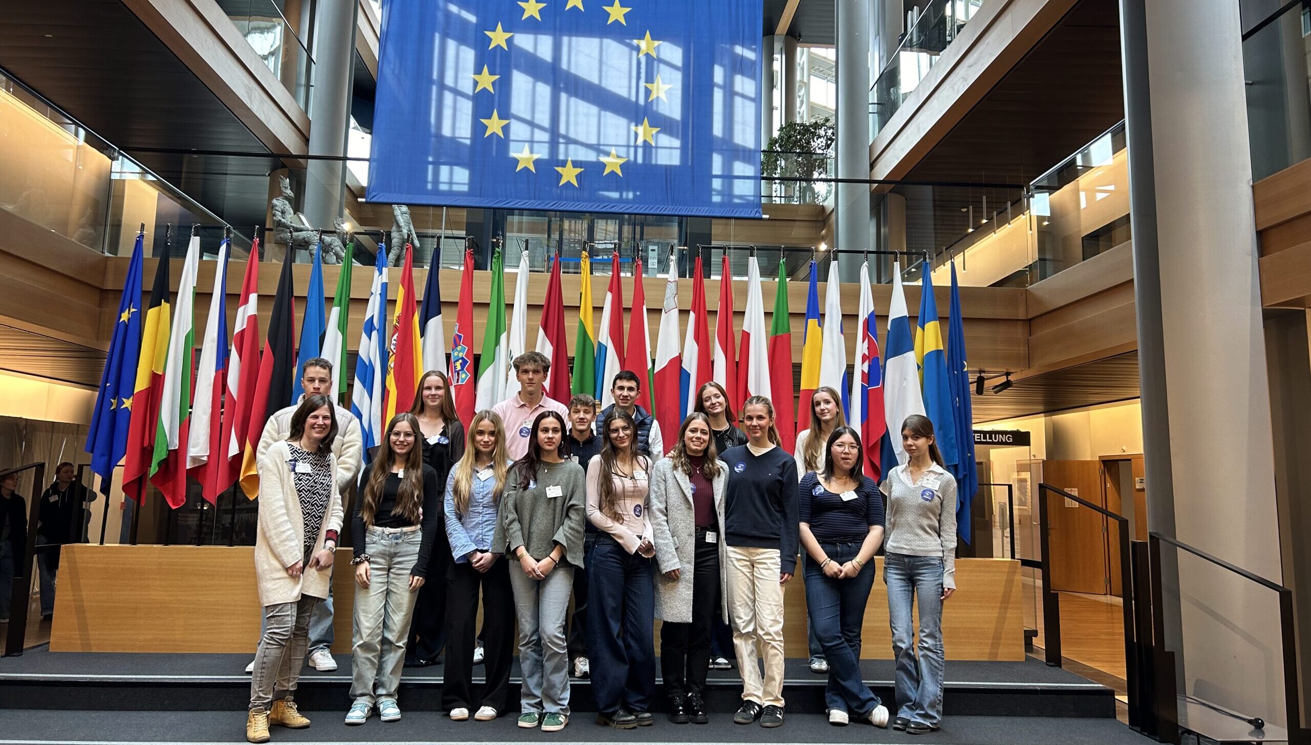 Gruppenbild im Europaparlament