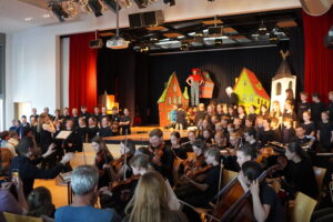 Szene aus Singspiel Till Eulenspiegel Klasse 5