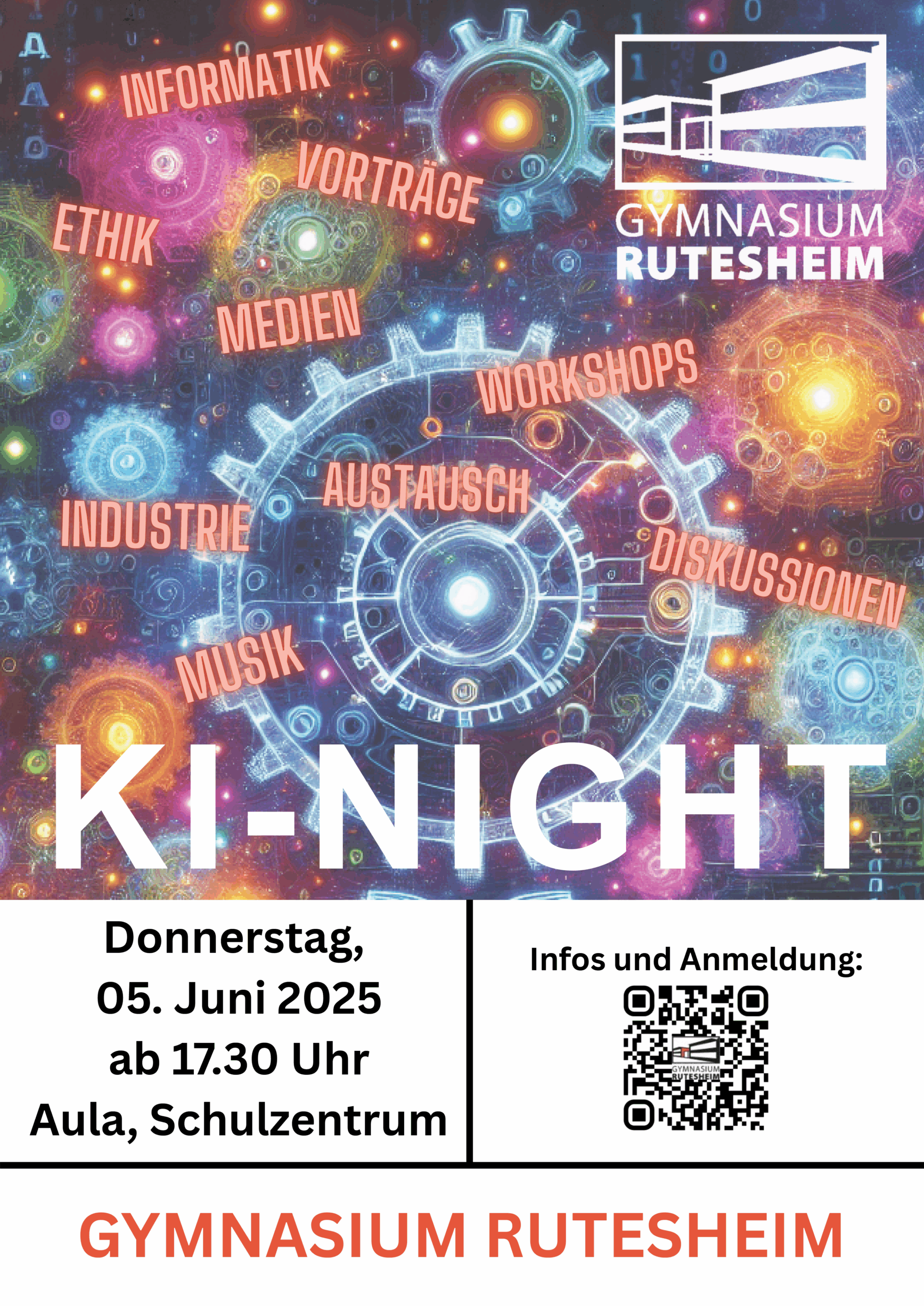 Einladungsplakat KI-Night