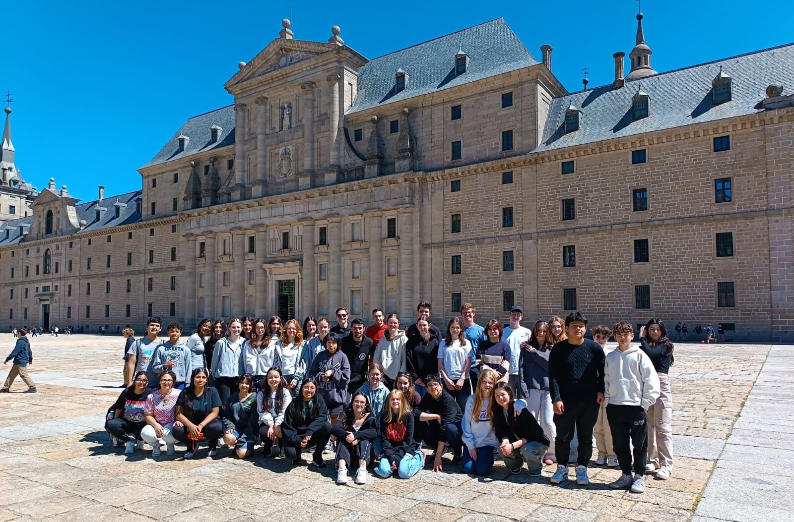 Schülergruppe in Spanien