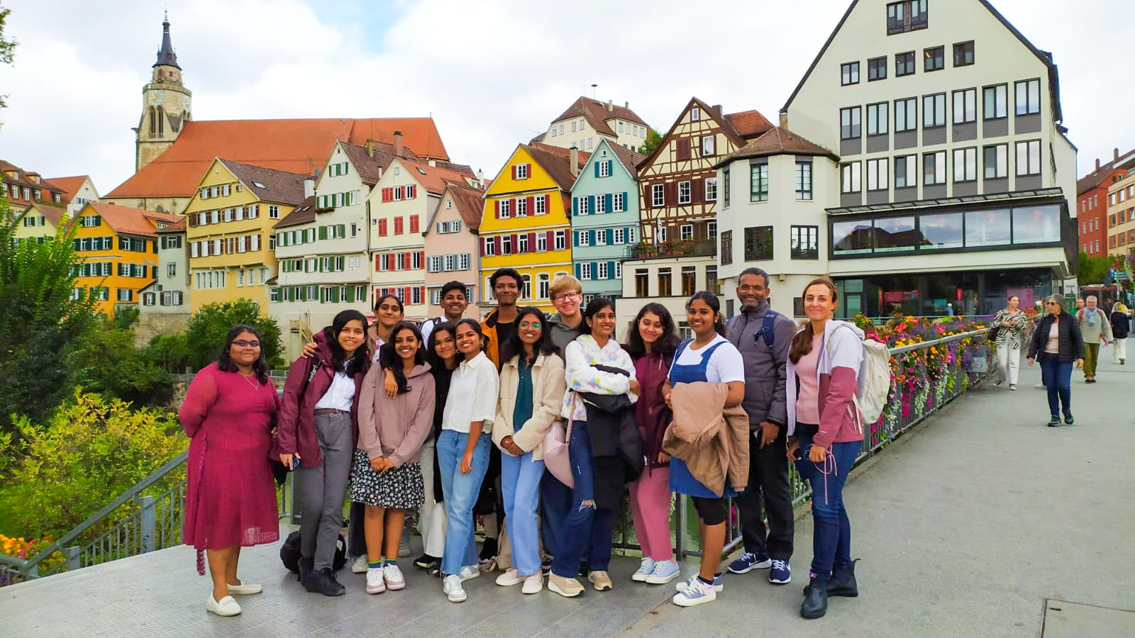 indische Austauschgruppe in Tübingen