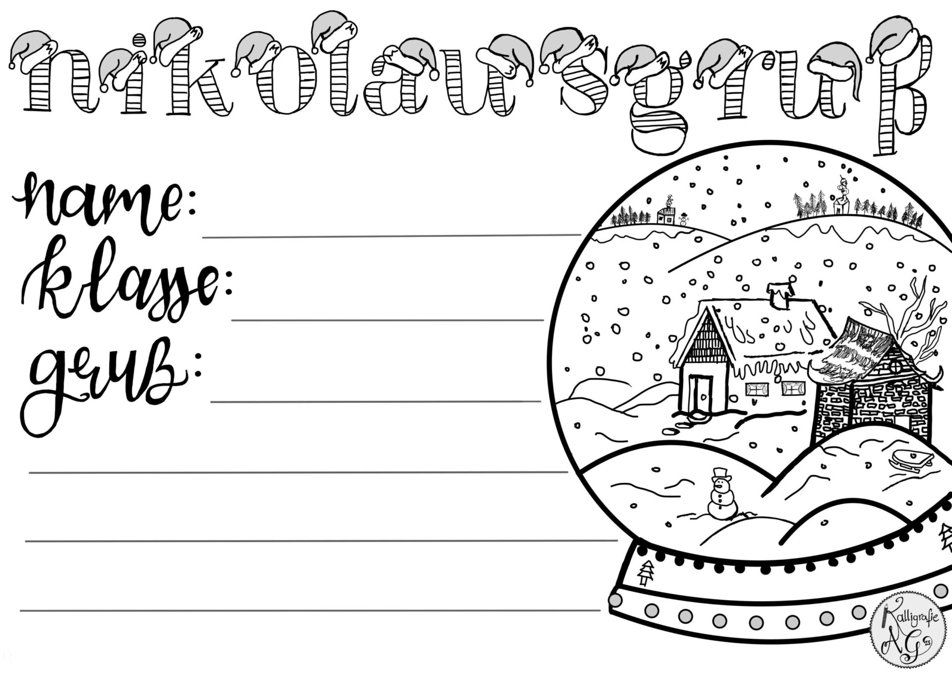 Symbolbild Kalligraphie-AG