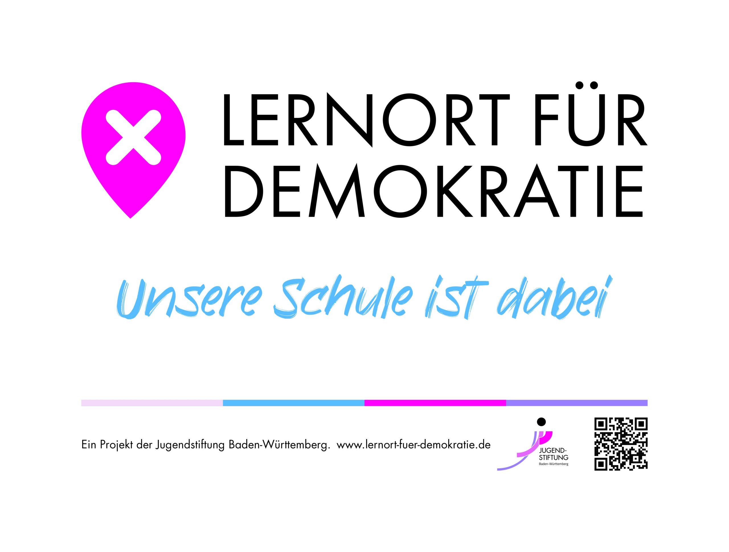 Plakette Lernort für Demokratie