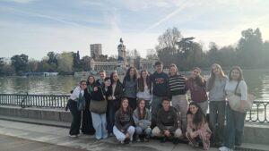 Schülergruppe in Madrid