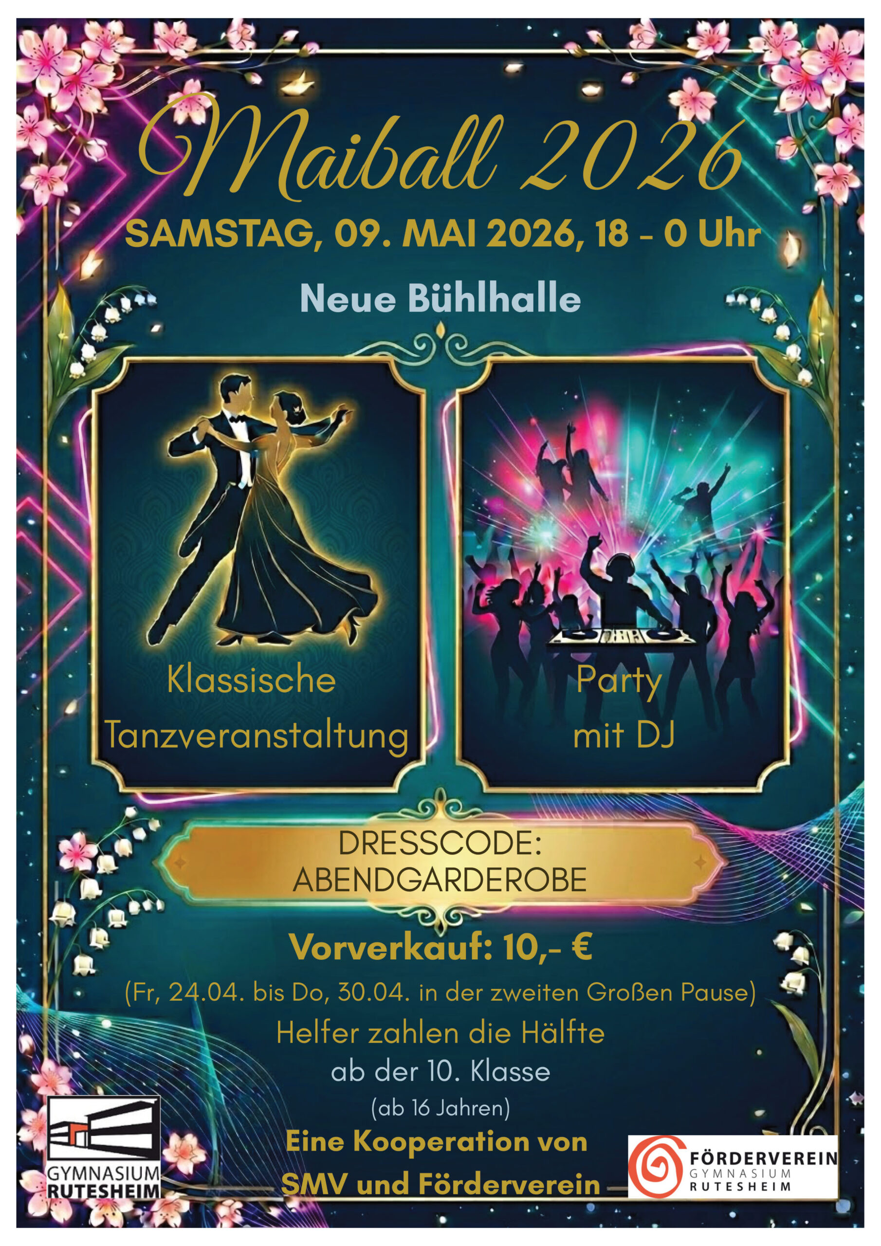 Veranstaltungplakat zum Maiball