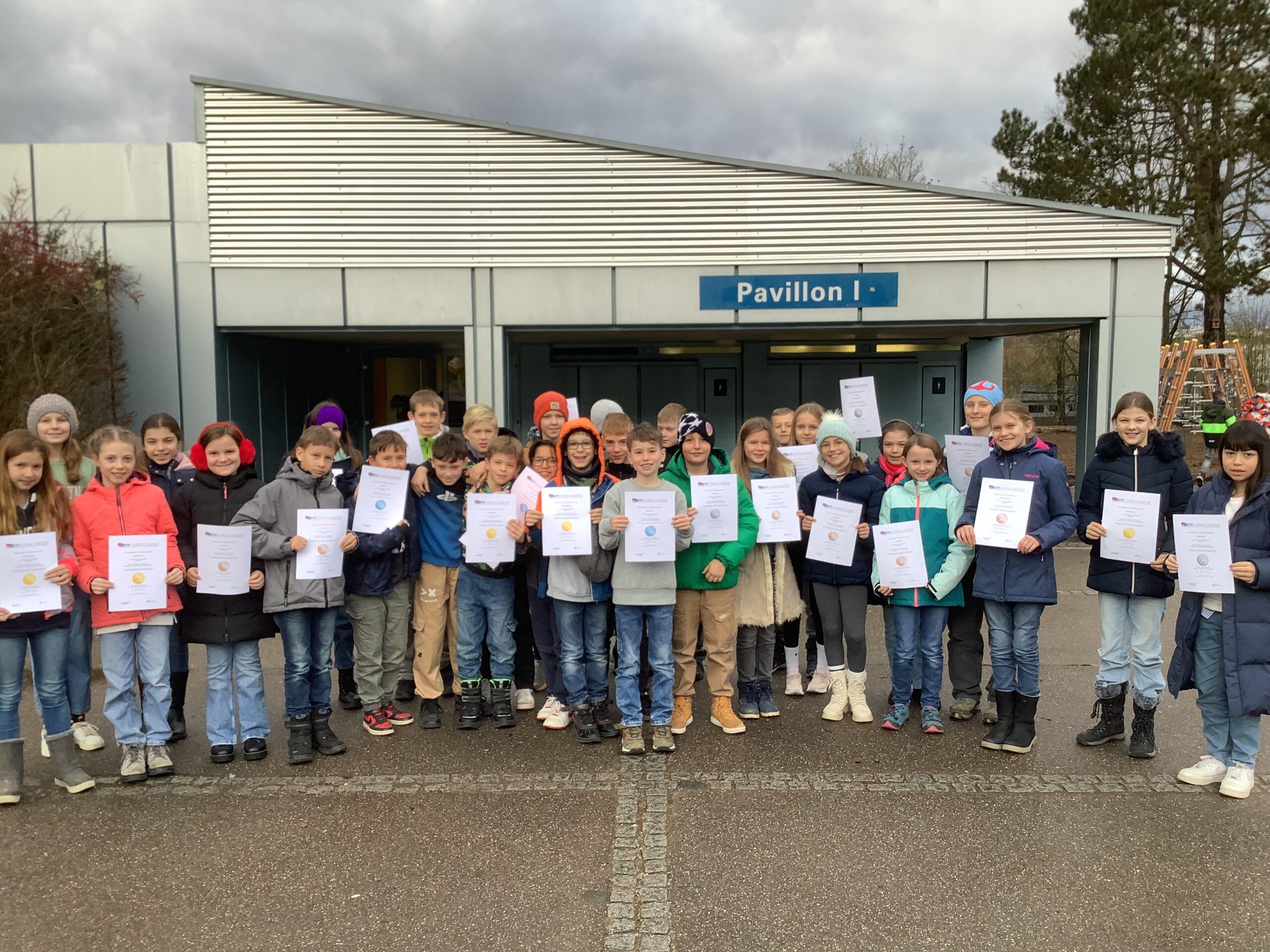 Gruppenbild Klasse 5b Mathe im Advent